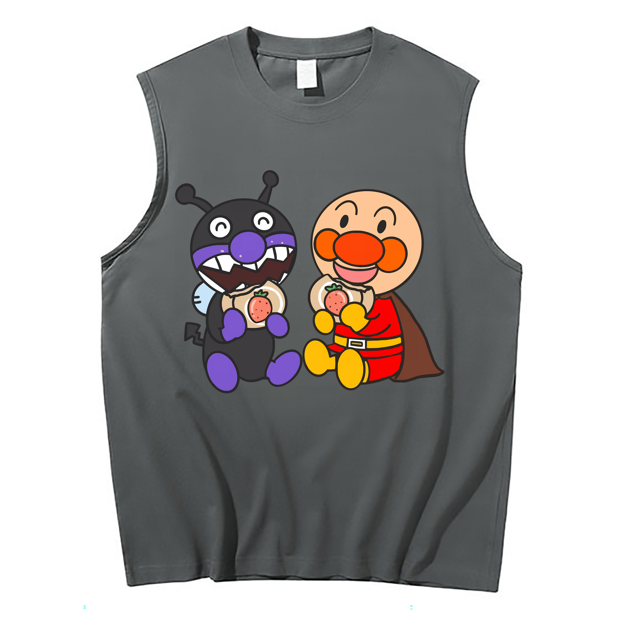 （画像用） アンパンマン Anpanman コットン100％タンクトップ（フロントプリント）
